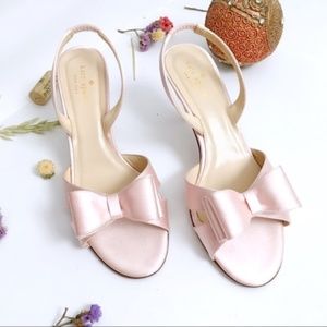 Kate Spade Micah pink Satin Bow Heels